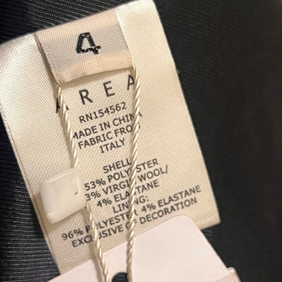 Area NYC Crystal Embellished Long Sleeve Dress Gown Sz 4 - Picture 12 of 16